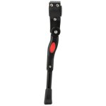 Bquille latrale de vlo rglable en alliage d'aluminium, pied de support de stationnement (noir)