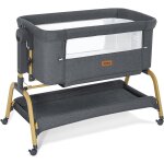 Berceau bb 3 - en - 1 modulable - lit cododo avec matelas ergonomique, fonction balancement et roulettes ...