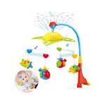 Berceau mobile avec lumires et musique relaxante, berceau musical avec projecteur de plafond, jouets ...