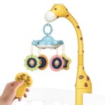 Berceau mobile avec projecteur et lumire, hochet rotatif musical, jouets educatifs, cloche carrousel ...