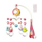 Berceau musical mobile pour bb, avec lumires et jouets suspendus pour poussette, diy, clochette de ...