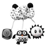 Berceau de voiture en forme d'animaux de dessin anim, jouets en peluche en spirale, pour sige de voiture, ...