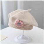 Bret d'hiver solide pour bbs filles, bonnet chaud pour bbs filles, casquettes d'artiste et de peintre, ...