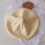 Bret vintage solide et chaud pour fille et bb, chapeau d'artiste et de peintre a la mode, collection ...