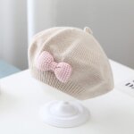 Bret vintage solide et chaud pour fille et bb, chapeau d'artiste et de peintre a la mode, collection ...