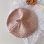 Bret vintage solide et chaud pour fille et bb, chapeau d'artiste et de peintre a la mode, collection ...