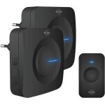 Bhhbb - sonnette sans fil elro db3000 avec 2 rcepteurs plug - in, etanche, 64 mlodies, porte 300m, ...