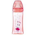 Biberon initiation + anti - colique rose danseuse 330 ml de dodie Biberon initiation + anti - colique rose danseuse 330 ml de dodie