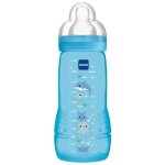 Biberons - mam - easy active - 2�me age - 330 ml - d�bit x - bleu fonc�