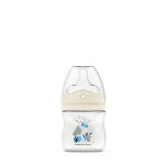 Biberon a t�tine multi - perfor�e d�bit 1 anti - colique 150 ml bleu - transparent