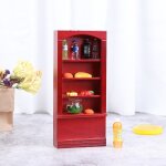 Biblioth�que miniature en bois pour maison de poup�e, 1 pi�ce, 17. 8x7. 8x3. 1cm, 1:12, biblioth�que, ...