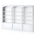 Bibliothque miniature pour maison de poupe, etagre d'exposition, style moderne, jouets pour meubles, ...