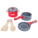 Bigjigs casseroles et po�les en bois