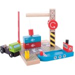 Bigjigs container shipping yard