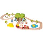 Bigjigs ensemble de train en bois farm - 44 pi�ces
