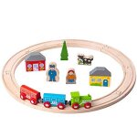 Bigjigs rail my first wooden train set - beginner railway set