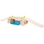 Bigjigs rails de train en bois - pont a hochets