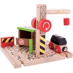 Bigjigs train rails en bois - mine de charbon
