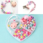 Bijoux a bricoler - chane de sucettes pour bb chane de sucette, perles en bois inachev, clips de ...
