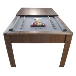 Billard am?ricain ambiance 7ft - 226, 5 x 126, 5 x 80 cm avec accessoires et plateau d?natoire - couleur ...