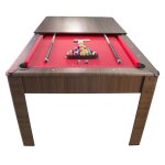 Billard amricain ambiance 7ft - 226, 5 x 126, 5 x 80 cm avec accessoires et plateau dnatoire - couleur ...