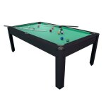 Billard am�ricain harmony 6ft - 206, 5 x 116, 5 x 80 cm avec accessoires - couleur noir - vert