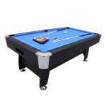 Billard américain avec retour de boules automatique et accessoires - noir Billard américain avec retour de boules automatique et accessoires - noir