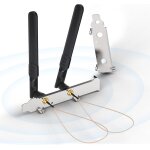 Bingfu antenne wifi bi - bande 2, 4 ghz 5, 8 ghz 8dbi rp - sma mle + cble de u. fl ipx ipex mhf4 + ...