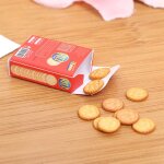 Biscuits miniatures pour maison de poupe, 2 pices, echelle 1 / 6, avec botes, jouets de cuisine