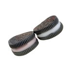 Biscuit rose spongieux, biscuit anti - stress jouet, jouet de simulation de sandwich pincé Biscuit rose spongieux, biscuit anti - stress jouet, jouet de simulation de sandwich pincé