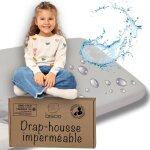 Bisoo drap housse 75x95 / 75x100 impermeable - drap housse alese protege matelas bebe pour tour de parc ...