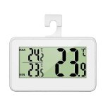 (blanc) mini thermomtre de rfrigrateur grand ecran lcd thermomtre numrique d'intrieur avec crochet ...
