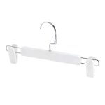 (blanc) porte - pantalons tlescopique solide avec pince pour pantalons, gain de place, pour la maison ...