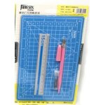 Bleu - 3 pices / ensemble a5 taille planche a dcouper ensemble couleure bonbon mignon washi ruban outils ...