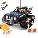 Bleu pas de bote - blocs de construction de voiture rc, 626 pices, modle de vhicule, briques, application, ...