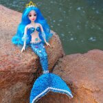 Bleu lejiafen tongle sirne princesse poupe enfants filles jouets jouer dans l'eau poupes faites a ...