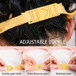 (bleu)prot�ger l'oreille et yeux des enfant, visi�re de douche de b�b� bonnet r�glable, silicone prot�ge, ...