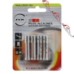 Blister 4 piles alcaline lr03 nx aaa