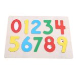 Blocs en bois multicolores avec 9 nombres, jouet de d�veloppement cognitif pour b�b�s enfants, nombres ...