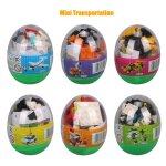 Blocs de construction de 6 pi�ces / ensemble capsules, mini animal, transport, espace, dinosaure, monstre, ...