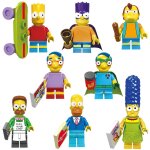 Blocs de construction 8pcs les simpsons jouets educatifs pour enfants