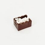 Blocs de construction alimentaires, accessoires pour ami de la ville, chips de pain, poulet rti, pizza, ...