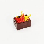 Blocs de construction alimentaires, accessoires pour ami de la ville, chips de pain, poulet rti, pizza, ...