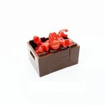 Blocs de construction alimentaires, accessoires pour ami de la ville, chips de pain, poulet rti, pizza, ...