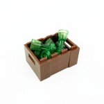 Blocs de construction alimentaires, accessoires pour ami de la ville, chips de pain, poulet rti, pizza, ...