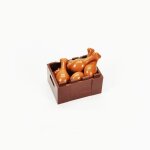 Blocs de construction alimentaires, accessoires pour ami de la ville, chips de pain, poulet rti, pizza, ...