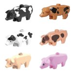Blocs de construction d'animaux mignons, 2020, ferme moc, ville, bricolage, mini figurines de cochon, ...
