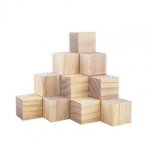 Blocs de construction en bois, 10 pi�ces, ornement carr�, d�coration de maison, bricolage, jouets educatifs ...