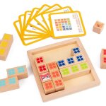 Bloc de construction en bois pour l'education précoce, jouet pour chats et souris, jeu de réflexion logique, ... Bloc de construction en bois pour l'education précoce, jouet pour chats et souris, jeu de réflexion logique, ...