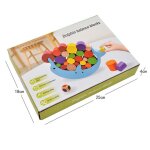 Blocs de construction en bois pour enfants, jouets arc - en - ciel, balance de dauphin, jeux de planche ...